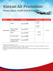 20190127 Korean Air Promotion